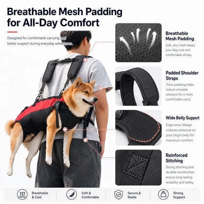 Paws in Awe Hands-Free Dog Carrier Harness Backpack for Walks, Hiking & Travel product image 7
