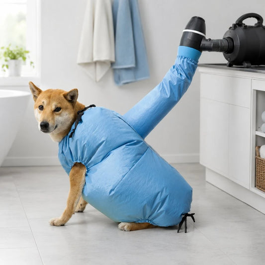Paws in Awe Hands-Free Dog Dryer Bag for After-Bath Home Grooming, Helps Dry Wet Coats main image