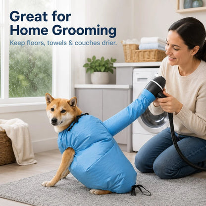 Paws in Awe Hands-Free Dog Dryer Bag for After-Bath Home Grooming, Helps Dry Wet Coats product image 4