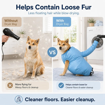 Paws in Awe Hands-Free Dog Dryer Bag for After-Bath Home Grooming, Helps Dry Wet Coats product image 7