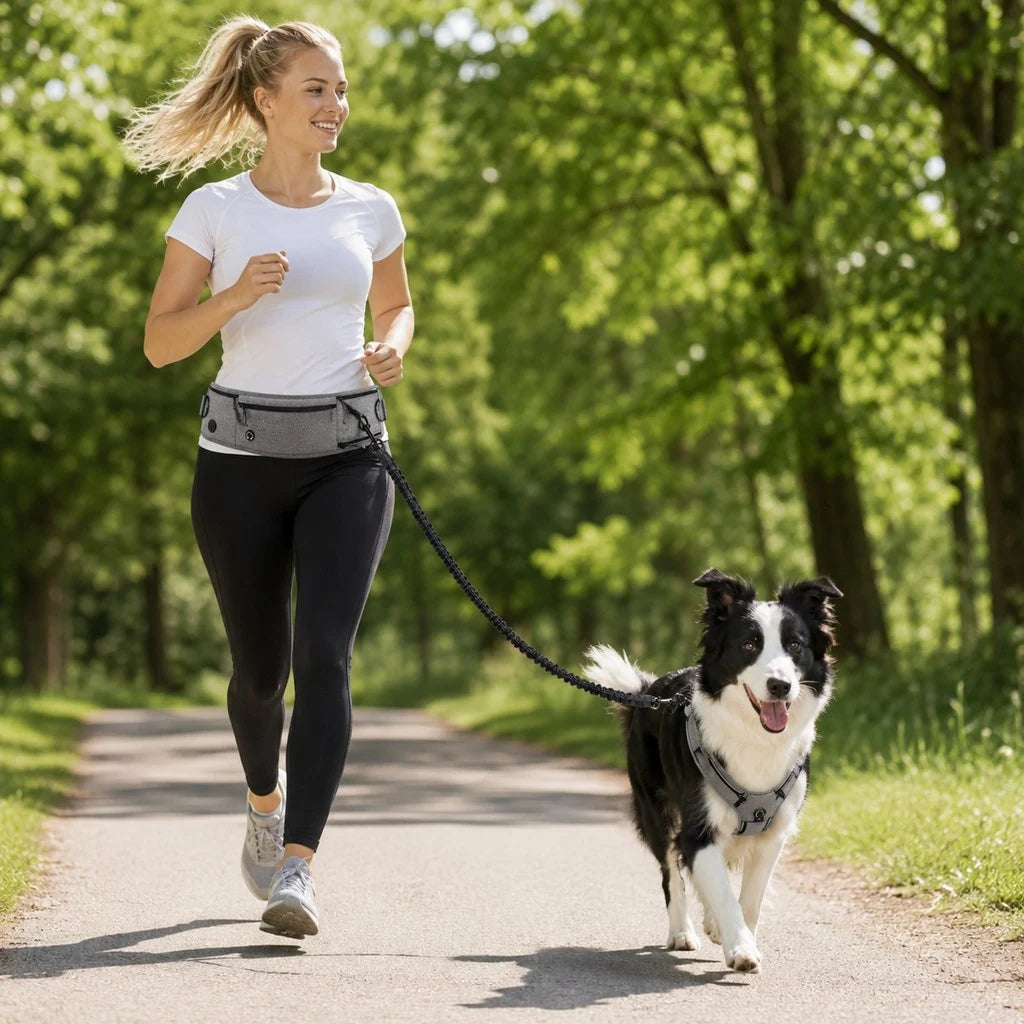 Paws in Awe Hands-Free Dog Running Leash Waist Belt main image
