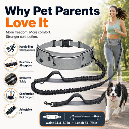 Paws in Awe Hands-Free Dog Running Leash Waist Belt product image 2