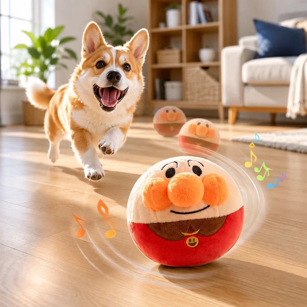 Paws in Awe Interactive Electric Bouncing Plush Dog Toy for Indoor Chase Play & Bored Dogs main image