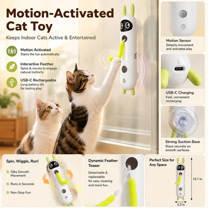 Paws in Awe Motion-Activated Feather Cat Toy for Indoor Play product image 4