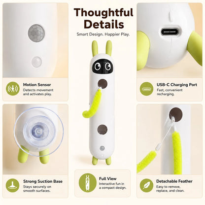 Paws in Awe Motion-Activated Feather Cat Toy for Indoor Play product image 6