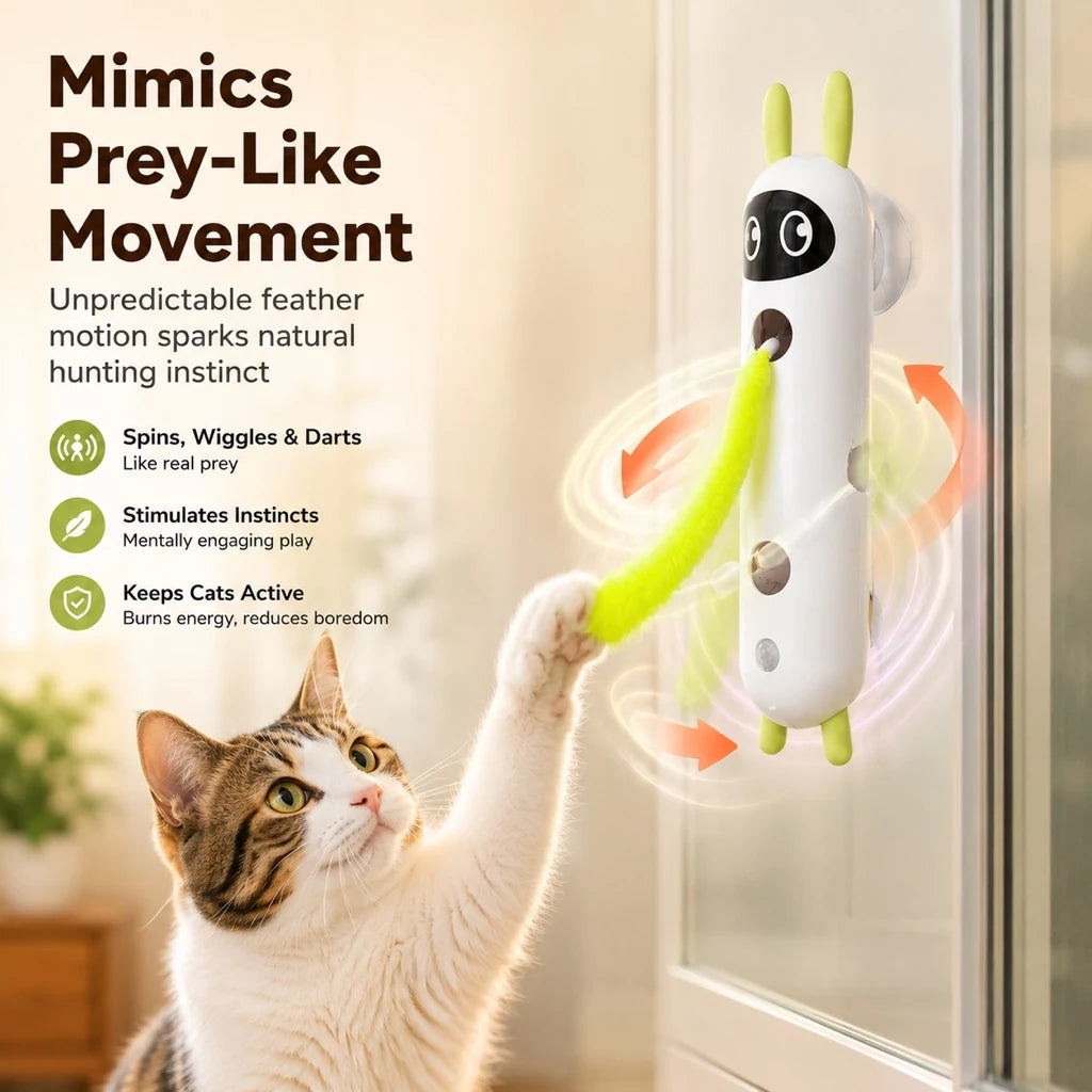 Paws in Awe Motion-Activated Feather Cat Toy for Indoor Play product image 7
