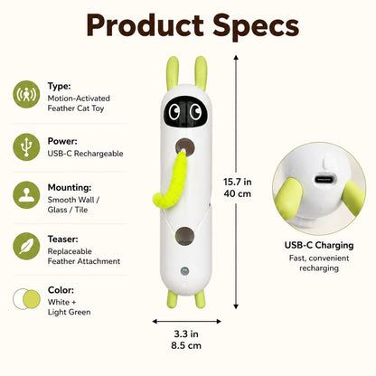 Paws in Awe Motion-Activated Feather Cat Toy for Indoor Play product image 9