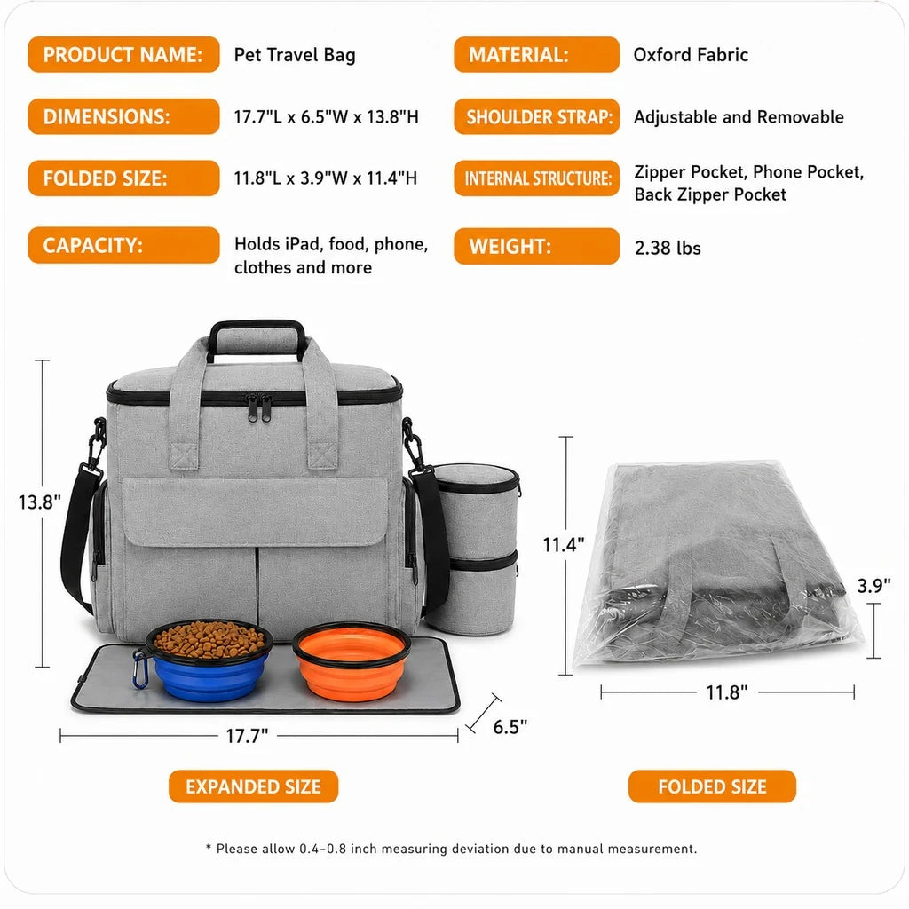 Paws in Awe Pet Travel Bag for Dogs & Cats product image 8