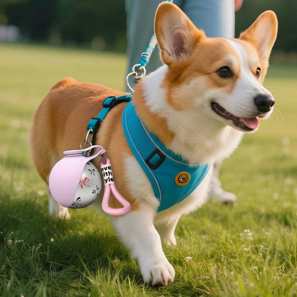 Paws in Awe Portable Dog Water Bottle with Leash Clip for Walks & Hiking product detail image 3