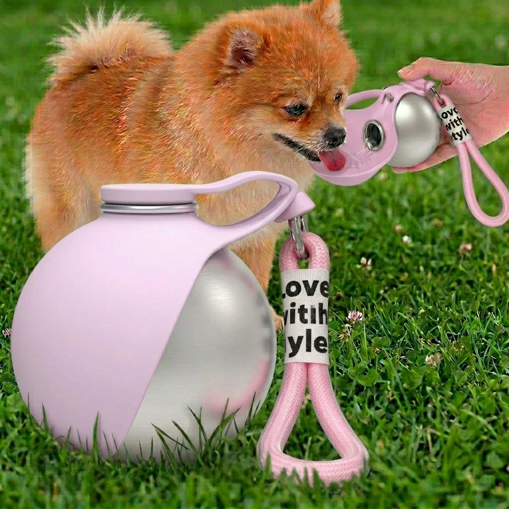 Paws in Awe Portable Dog Water Bottle with Leash Clip for Walks & Hiking product image 7
