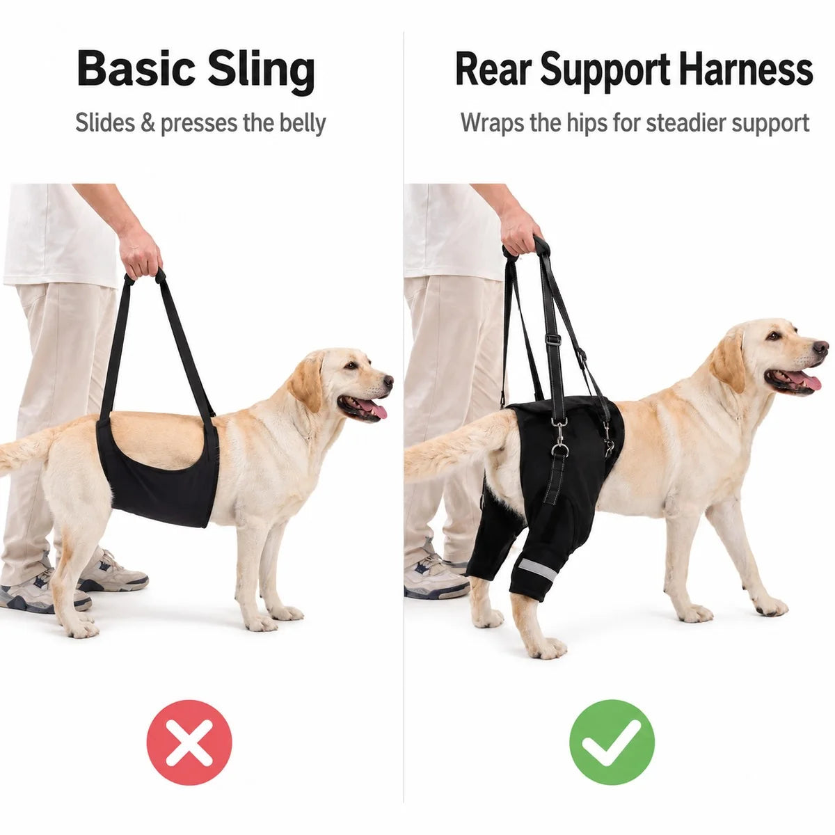 Paws in Awe Rear Support Dog Lift Harness for Senior & Injured Dogs image 3