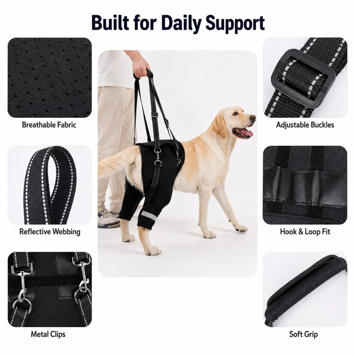 Paws in Awe Rear Support Dog Lift Harness for Senior & Injured Dogs image 6