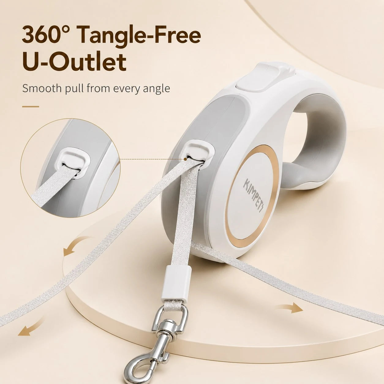 Paws in Awe Retractable Dog Leash for Daily Walks & Park Outings product detail image 4