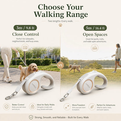 Paws in Awe Retractable Dog Leash for Daily Walks & Park Outings product image 7