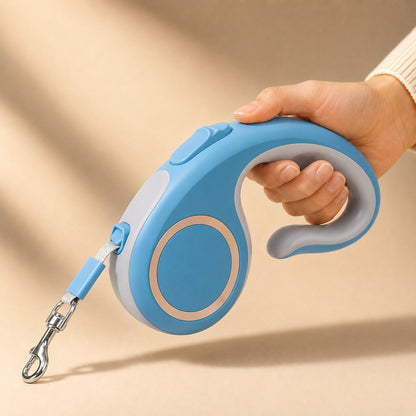 5m / 16.4 ft / Mars Green Blue - retractable-dog-leash-for-daily-walks-and-park-outings