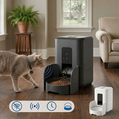 Paws in Awe RFID Smart Automatic Feeder with Collar Tag – 3L Timed Portion Control main product image