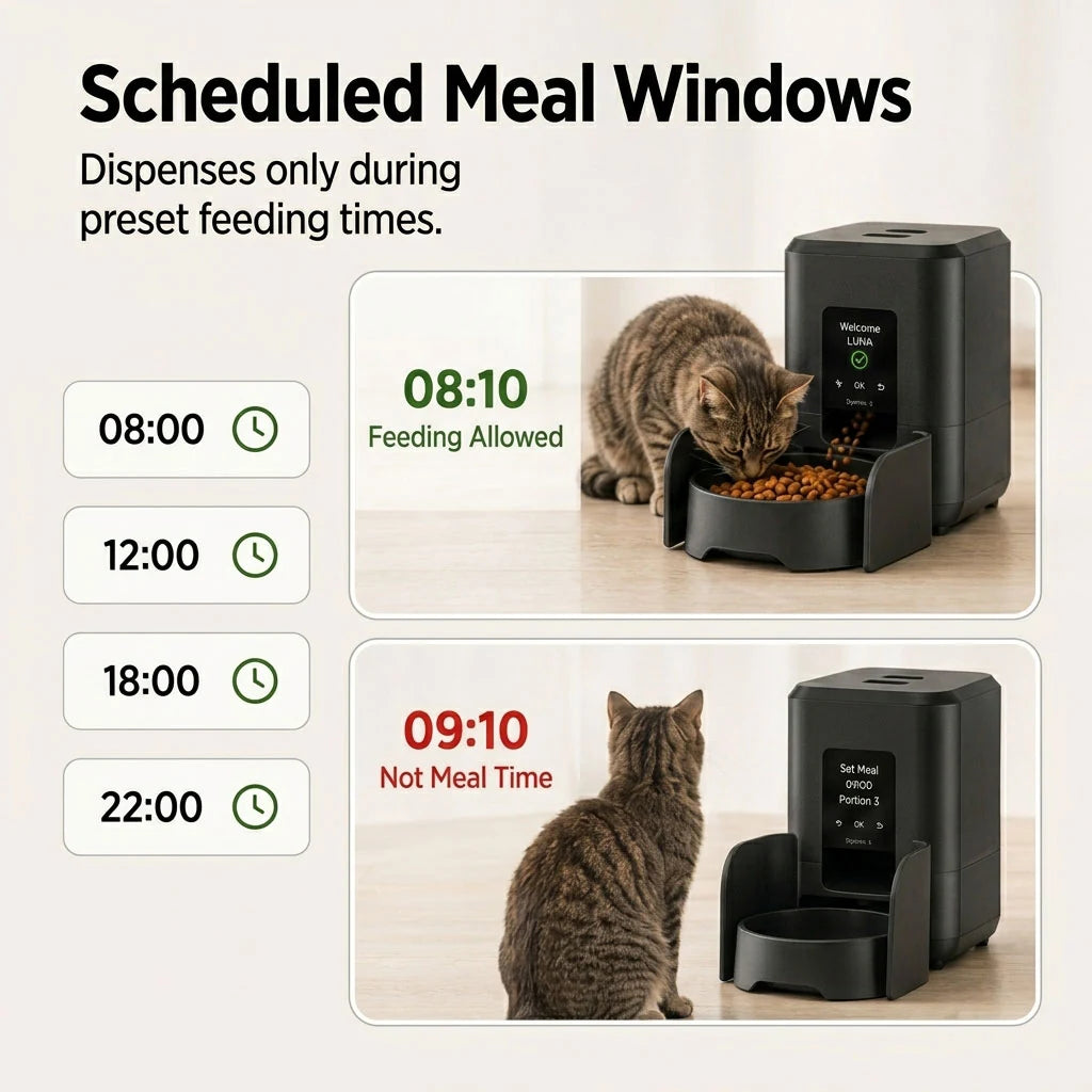 Paws in Awe RFID Smart Automatic Feeder with Collar Tag – 3L Timed Portion Control product image 7