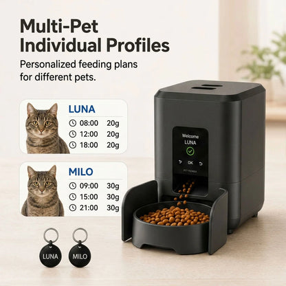Paws in Awe RFID Smart Automatic Feeder with Collar Tag – 3L Timed Portion Control product image 8