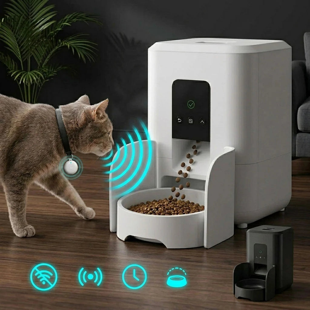 Paws in Awe RFID Smart Automatic Feeder with Collar Tag – 3L Timed Portion Control product image 13