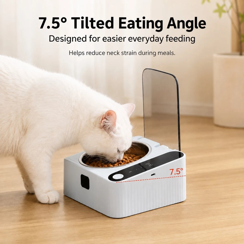 Paws in Awe Smart Motion Sensor Covered Cat Bowl for Cleaner Indoor Feeding product image 5