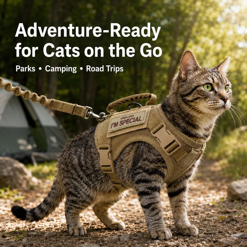 Paws in Awe Tactical Cat Harness & Leash Set image 5