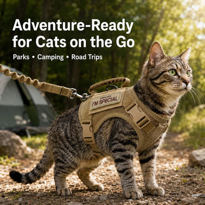 Paws in Awe Tactical Cat Harness & Leash Set image 5