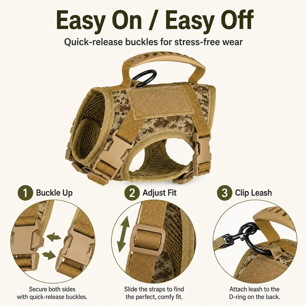 Paws in Awe Tactical Cat Harness & Leash Set image 8
