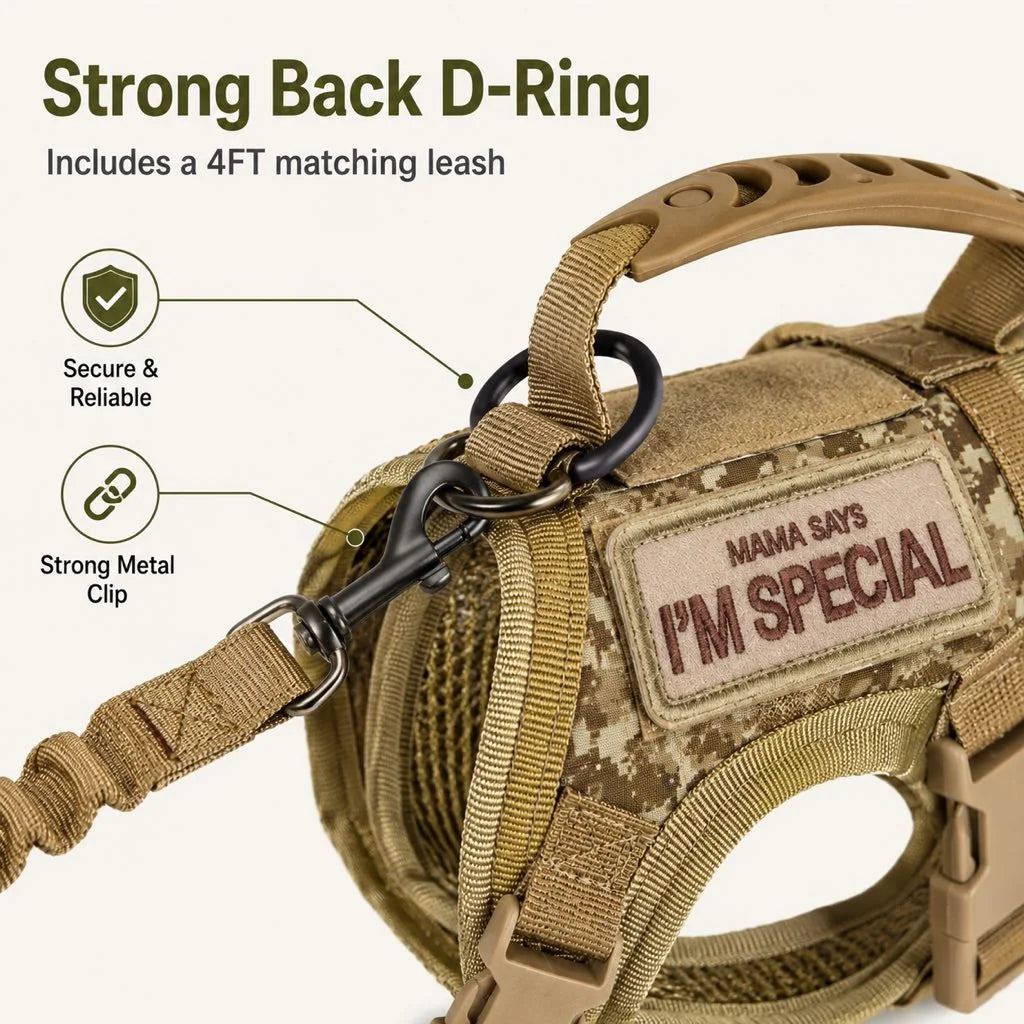 Paws in Awe Tactical Cat Harness & Leash Set image 9