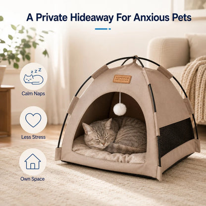 Paws in Awe Tent Bed with Cooling Mat for Indoor Naps & Hot Weather product image 4