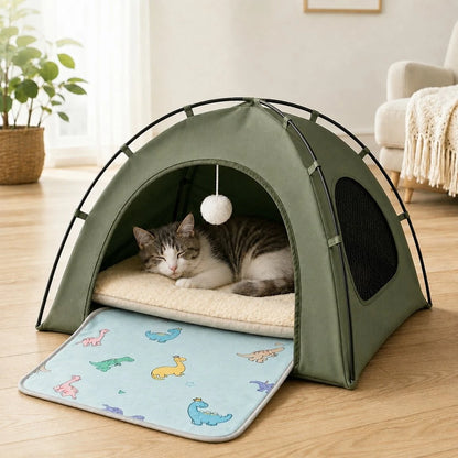 Paws in Awe Tent Bed with Cooling Mat for Indoor Naps & Hot Weather product image 11