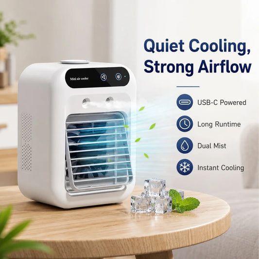 Paws in Awe Ultra-Quiet Mini Air Cooler for Pet Corners & Small Spaces image 2