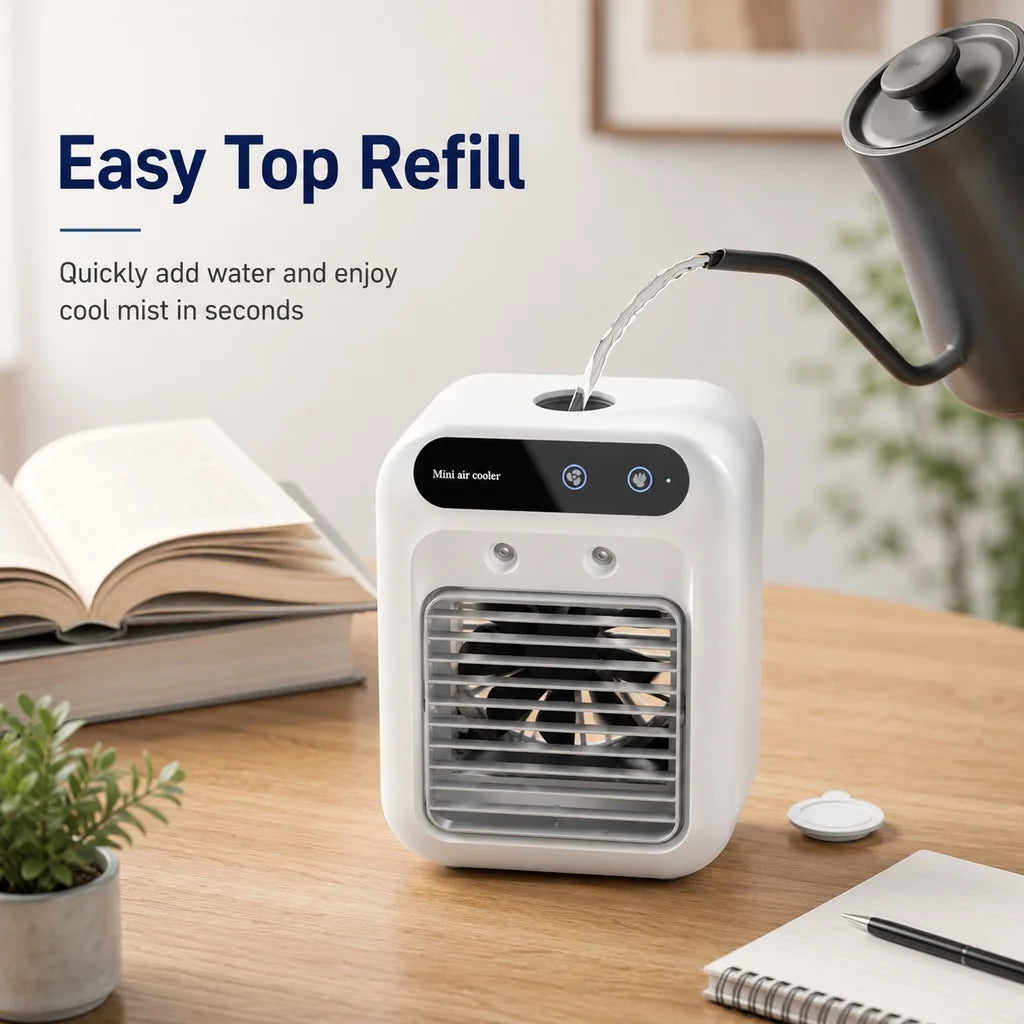 Paws in Awe Ultra-Quiet Mini Air Cooler for Pet Corners & Small Spaces image 3