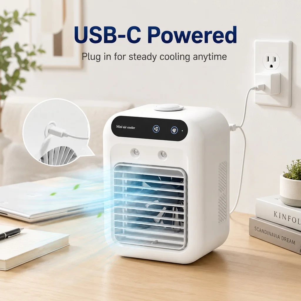 Paws in Awe Ultra-Quiet Mini Air Cooler for Pet Corners & Small Spaces image 4