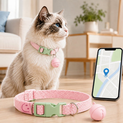 Smart pet tracker bell collar for cats and small dogs