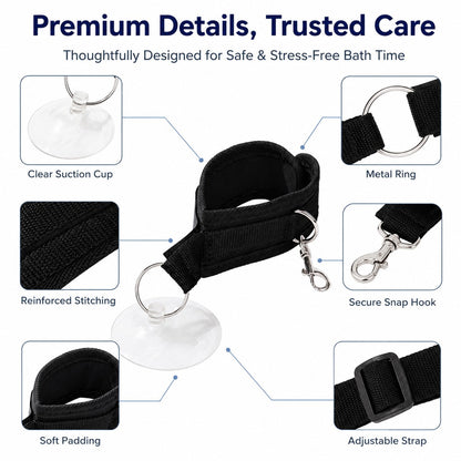 Paws in Awe Pet Bathing Restraint with Suction Cup for Cats & Small Dogs - Hands-Free Grooming Collar to Help Prevent Escapes During Bath Time image 5