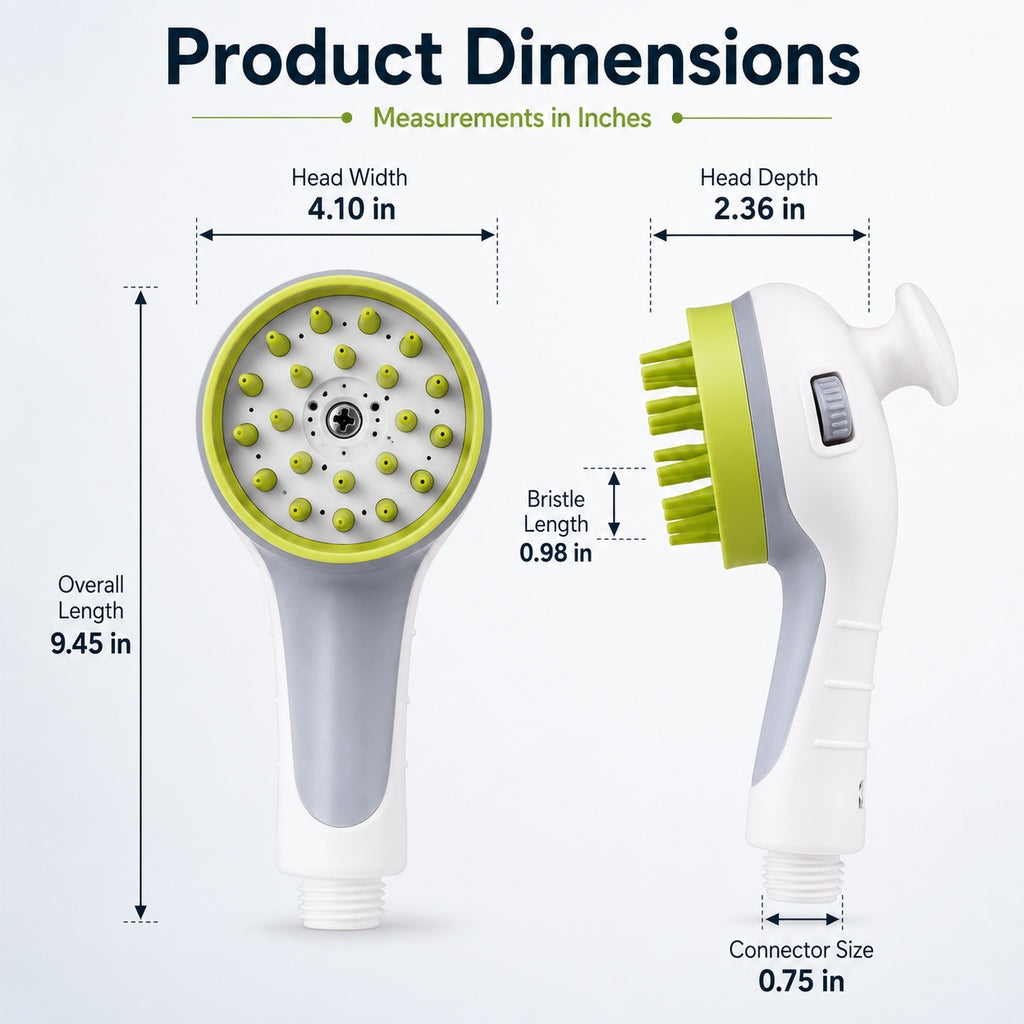 Paws in Awe 3-in-1 Pet Bathing Sprayer Brush for Dogs & Cats - Easier Indoor & Outdoor Washing image 7