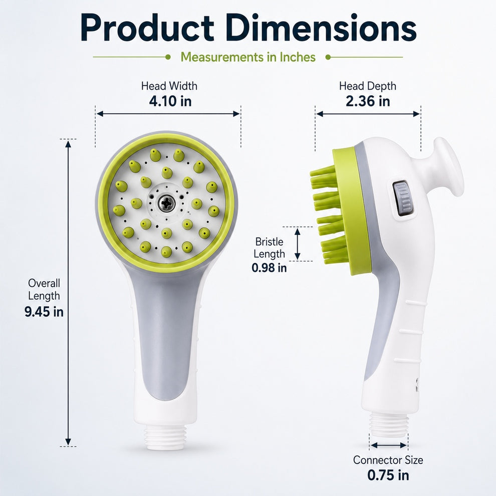 Paws in Awe 3-in-1 Pet Bathing Sprayer Brush for Dogs & Cats - Easier Indoor & Outdoor Washing image 7