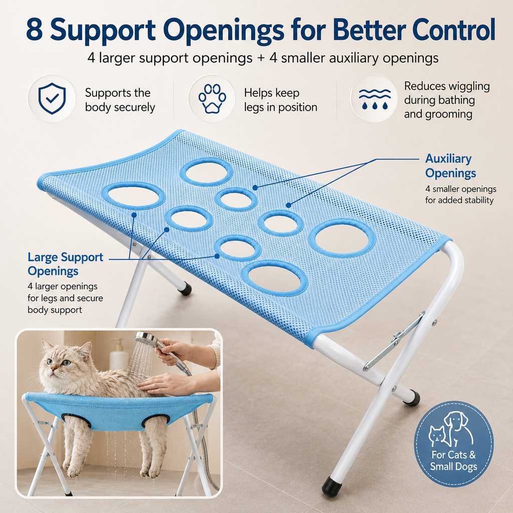 Paws in Awe Foldable Pet Bathing & Grooming Stand for Cats and Small Dogs - Easier Baths, Less Wiggling image 5