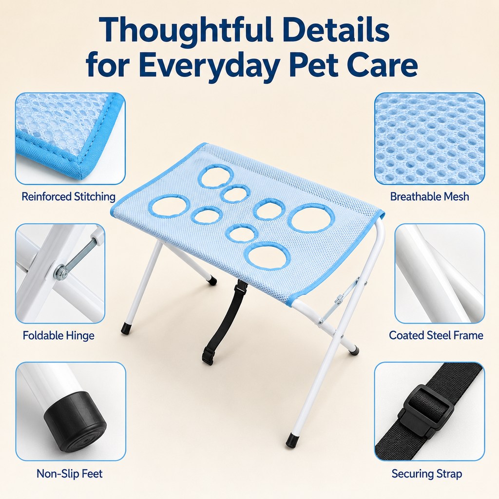 Paws in Awe Foldable Pet Bathing & Grooming Stand for Cats and Small Dogs - Easier Baths, Less Wiggling image 7