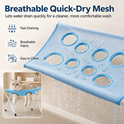 Paws in Awe Foldable Pet Bathing & Grooming Stand for Cats and Small Dogs - Easier Baths, Less Wiggling image 8