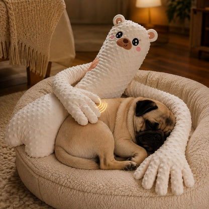 USB rechargeable calming plush companion for pets