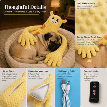 Soft plush pet companion for quiet rest time