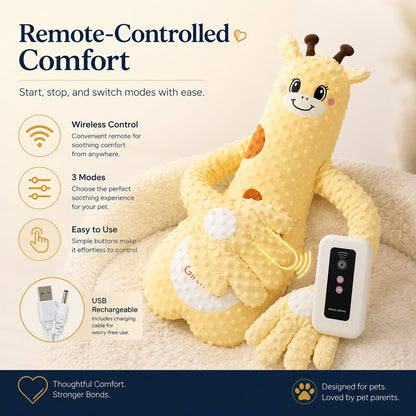 30-minute auto shut-off pet plush companion