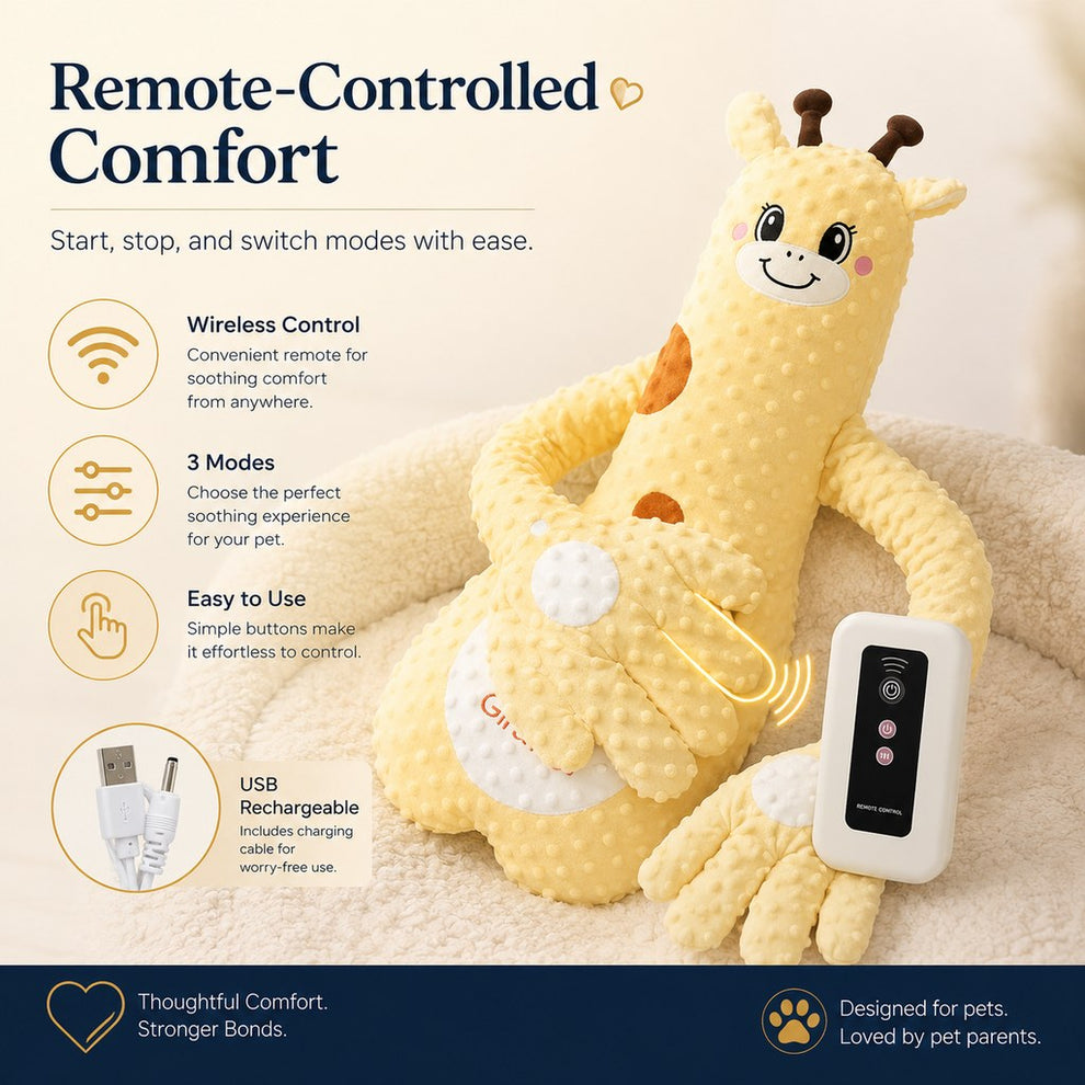30-minute auto shut-off pet plush companion