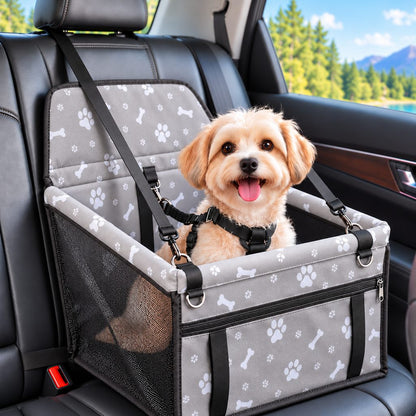 Paws in Awe Pet Car Booster Seat for Small Dogs and Cats - Stable Travel Seat to Reduce Roaming in Front and Rear Seats image 13
