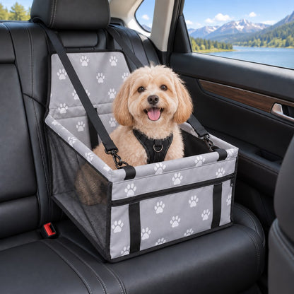 Paws in Awe Pet Car Booster Seat for Small Dogs and Cats - Stable Travel Seat to Reduce Roaming in Front and Rear Seats image 14