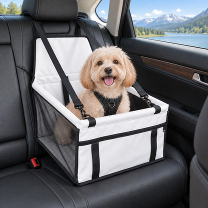 Paws in Awe Pet Car Booster Seat for Small Dogs and Cats - Stable Travel Seat to Reduce Roaming in Front and Rear Seats image 21