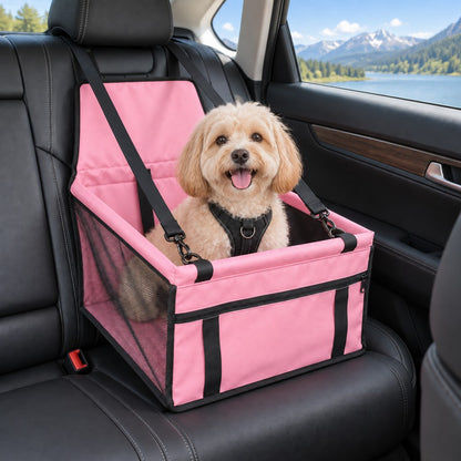 Paws in Awe Pet Car Booster Seat for Small Dogs and Cats - Stable Travel Seat to Reduce Roaming in Front and Rear Seats image 19