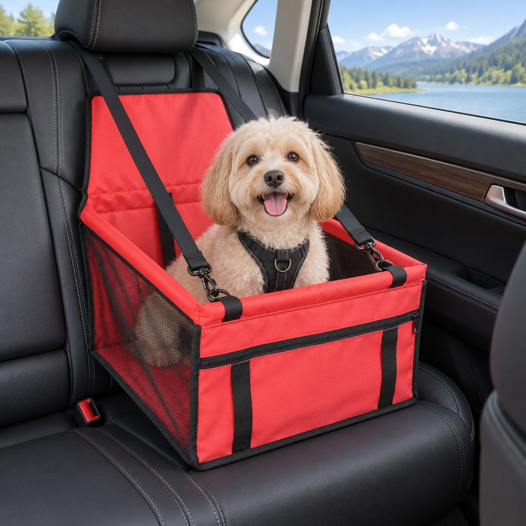 Paws in Awe Pet Car Booster Seat for Small Dogs and Cats - Stable Travel Seat to Reduce Roaming in Front and Rear Seats image 22