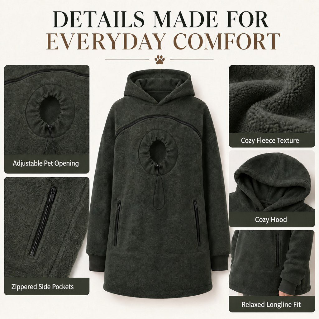 Hands-free pet carrier hoodie new color view 13